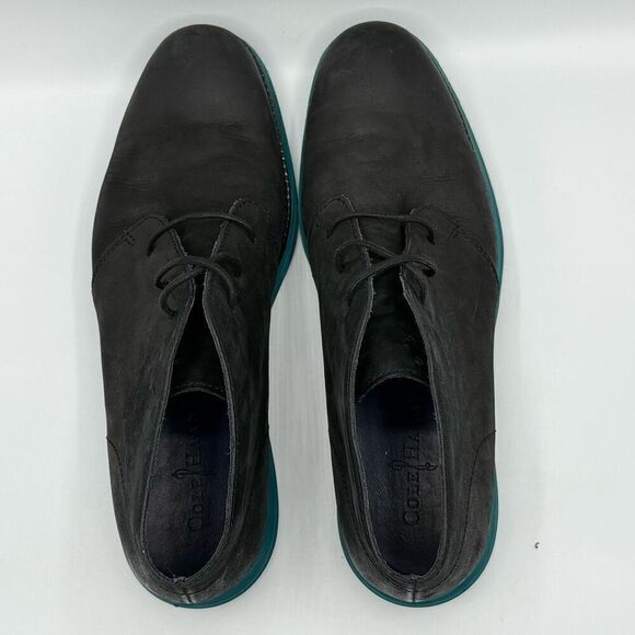 Cole Haan Lunargrand Chukka Boots Black Suede Booties - Men’s US 11 - Picture 10 of 12